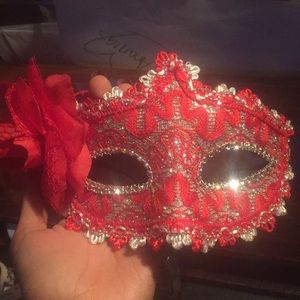 Red Halloween mask